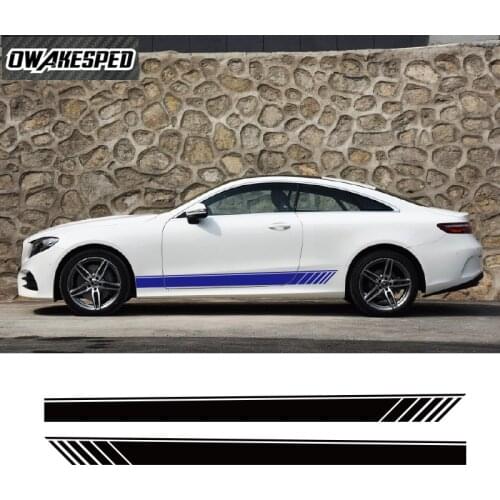 For-Mercedes-Benz E class 4MATIC Coupe C238 A207 C207 Car Door Side Skirt Sticker Auto Body Decor Vinyl Decal Accessories
