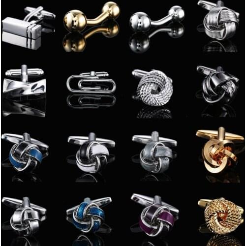 High quality brass material twist design Cufflinks mens French shirt business dress accessories cuff buttons wholesale
