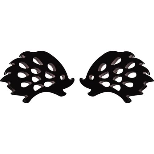 Small Stainless Steel Hedgehog Earring For Women Men Ear Stud Fashion Piercing Jewelry Small Tiny brincos pendientes mujer moda