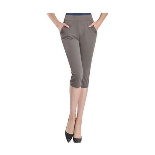 Womens summer Elasticity section Pants High waist Cropped shorts Breeches