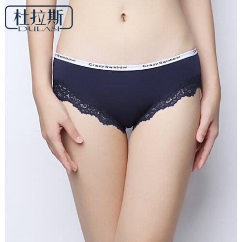 Women Sexy Cotton Panties Lace Seamless Underwear Bikini Briefs Soft and Breathable Panties For Women Lingerie DULASI Brand