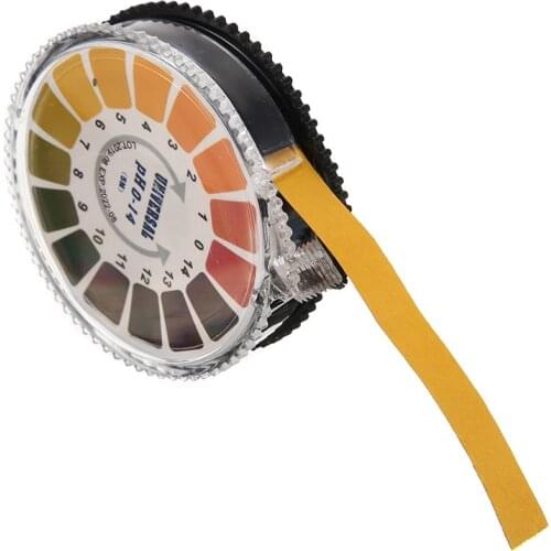 1 Roll Measure Tape Type PH Test Paper 5m 0-14 PH Alkaline Acid Indicator Paper Water Urine Saliva Litmus Testing