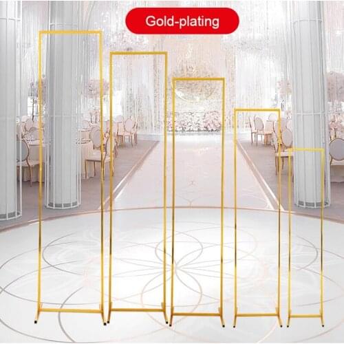 2021 New wedding Arch beveled edge geometric screen stage decoration wedding three-dimensional flower stand arch decoration