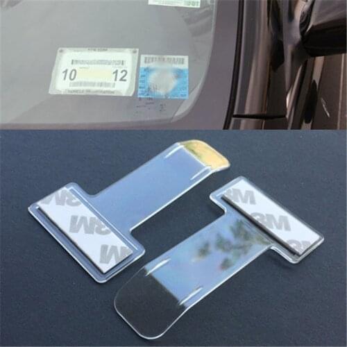 Car Parking Ticket Holder Clip Tickets folder Time Note Holder T-shape Folder Windshield Stickers Car Ticket holder Accessories