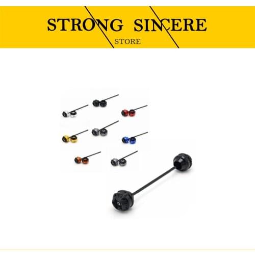 KYRUNNING Free delivery for KAWASAKI ER6N 2012-2015 CNC Modified Motorcycle Front and rear wheels drop ball / shock absorber