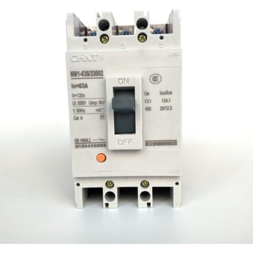 CHINT Molded Case Circuit Breaker NM1-63S/33002 63A MCCB