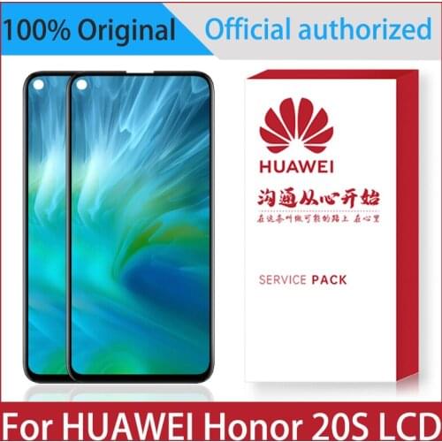 Original 6.26'' Display For Huawei Honor 20S LCD MAR-LX1H Touch Screen Digitizer Assembly Repair Replacement Parts With Frame