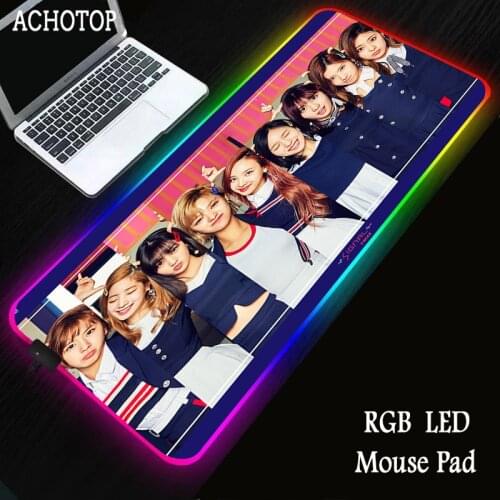 Girls Gaming Gamer Computer Mousepad RGB Backlit Mause Pad Large Mousepad XXL for Desk Keyboard LED Mice Mat