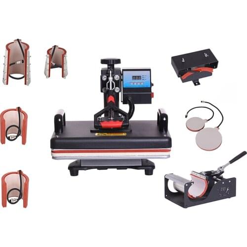 Combo Multifunctional Heat Press T shirt Transfer Printing Machine 8 in 1