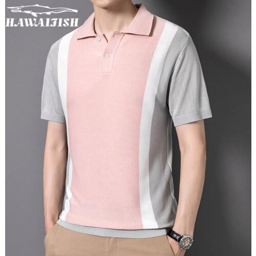 Hawaifish brand men polo sweater 2021 high quality Business casual polo shirts breathable and comfortable camisa masculina