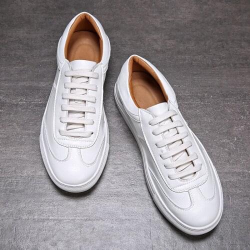 Yomior New Fashion Spring Summer Men Casual Shoes White Dress Loafers Lace-Up Breathable Flats Luxury Designer Sneakers Travel