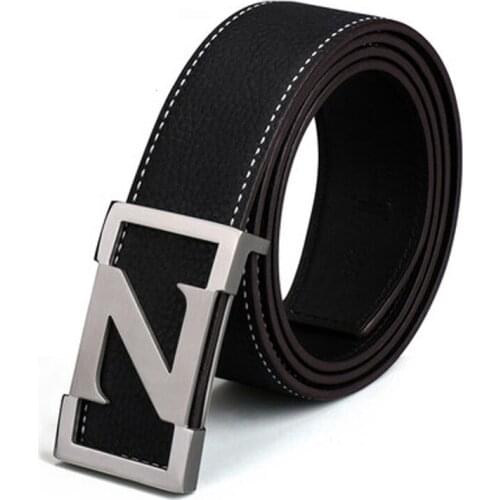 High Quality Luxurious Cowskin Men Belts Casual Classcial Business Genuine Leather Belts B102T
