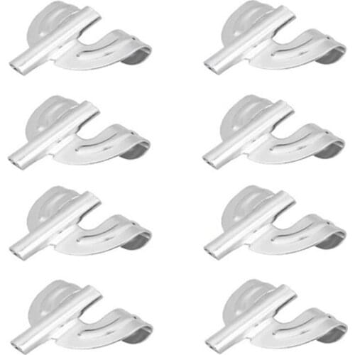 8 Pack Bass Drum Claw Hook Iron Drum Claw Hook for Bass Drum Parts Accessories,Silver