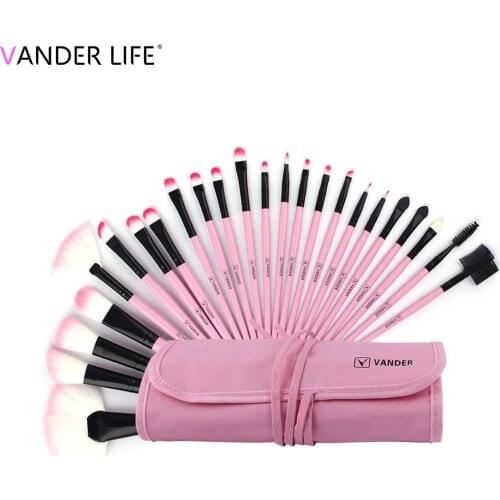 Makeup Brushes 24 Pieces Professional Makeup Brush Set Synthetic Kabuki Brushes Kit