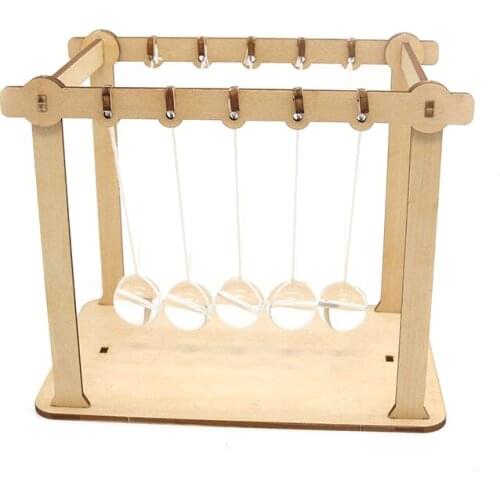 Elementary school students' science and technology small making scientific experiment toy five-ball bumper energy conservation