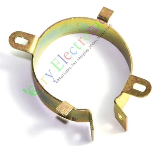 Wholesale and retail 50pc 45mm Film Electrolytic Can Capacitor metal Clamp Tube sockets audio amp DIY free shipping