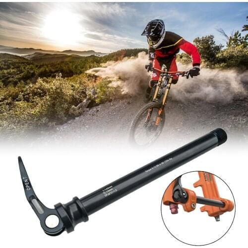 MTB Mountain Bicycle Thru Axle Thread Quick Front Barrel Axle For 100x15MM For 100mm Bike Quick Release Front Fork Barrel Shaft