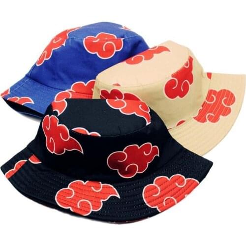 Outdoor Fisherman Cap Red Printed Luckey Clouds Dawn Cotton Panama Sun Protection Casual Street Men Women Bucket Hat Summer F96