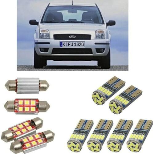 Interior led Car lights For Ford fusion ju estate bulbs for cars License Plate Light 8pc
