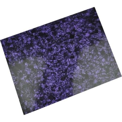 A4 Size 0.46mm Pearl Purple Celluloid Sheet 210x297mm for Pickguard Custom Inlays Guitar Pick Luthier