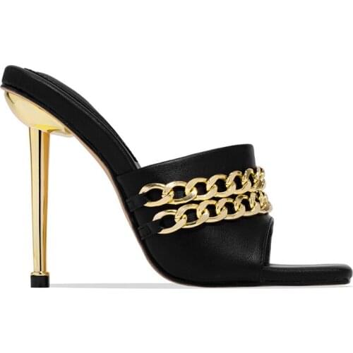 Thin High Heels Sandals Women Square Toe Slippers Summer Gladiator Sandals Ladies Outdoor Party Shoes