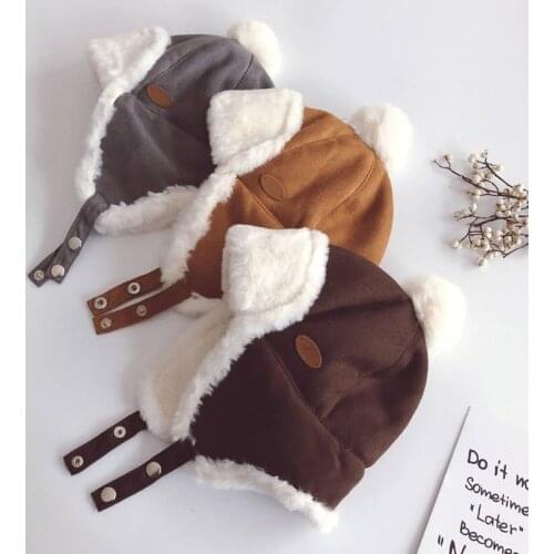 Winter 1-5 Years Baby Hat Warm Thinken Caps For Girl Boy Newborn Photography Props Bonnet Enfant Infant Hats Christmas Gift