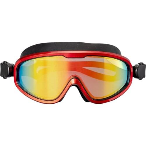 Silicone Swimming Goggles Anti-Fog UV Protection Polarized Light Myopia Plating Clearer Wider Swim Glasses New 2021