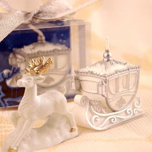 Cute Carriage Shape Aromatherapy Candle Mold DIY Plaster Gypsum Crafts Silicone Molds Creative Xmas Gifts