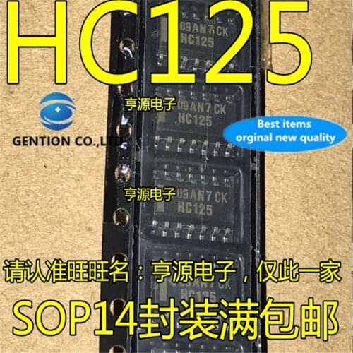 20Pcs SN74HC125DR HC125 74HC125DR SOP14 3.9mm in stock 100% new and original