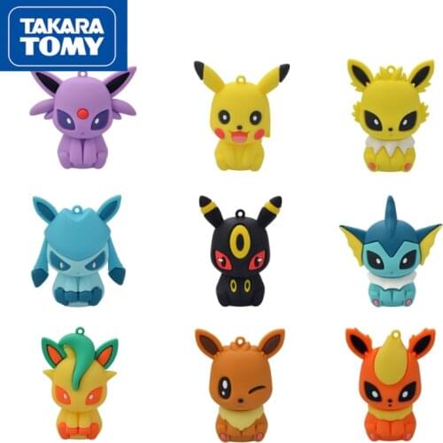 Takara Tomy Pokemon Kawaii Mobile Phone Holder Ibrahimovic Pikachu Fusion Lightweight Portable Desktop Decoration