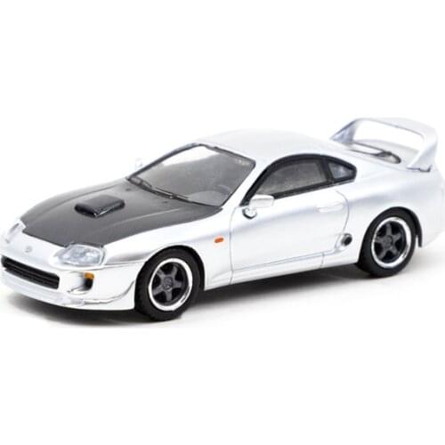 Tarmac Works 1:64 Toyota Supra Silver Model Car