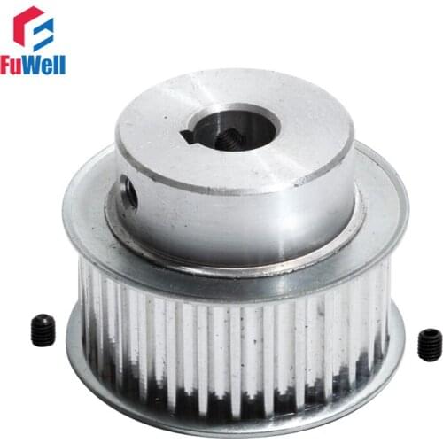 Timing Pulley HTD5M 32T 21mm Belt Width Transmission Pulley With Keyway 8/10/17/20mm Bore Aluminum Alloy 32Teeth Gear Pulley