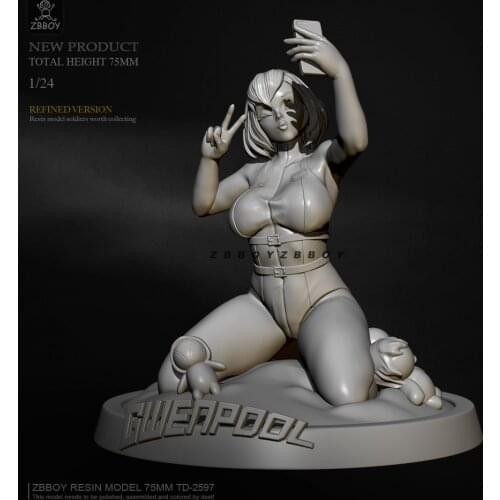 1/24 Resin model kits figure colorless and self-assembled TD-2597