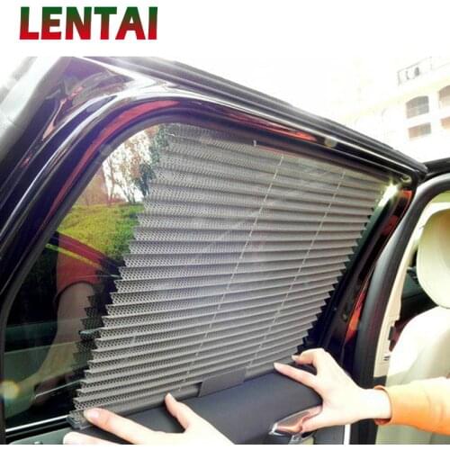 LENTAI For Hyundai solaris i30 tucson 2017 ix35 accent Land Rover Citroen 1PC Car pleated curtains Automatic folding sun shade