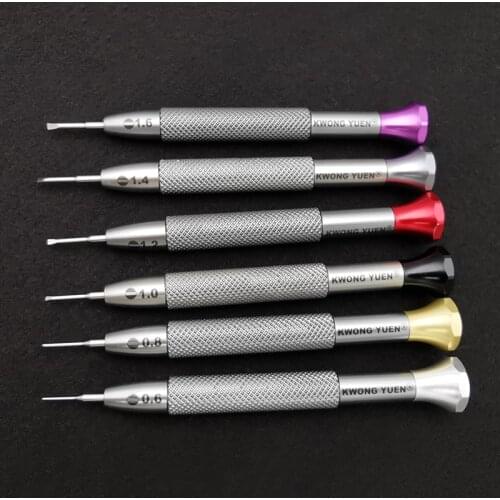 1PCS High Quality Watch Repair Tools Screwdriver Flat Blade 0.6-3.0mm Big Size Handles, Watchmaker Tools
