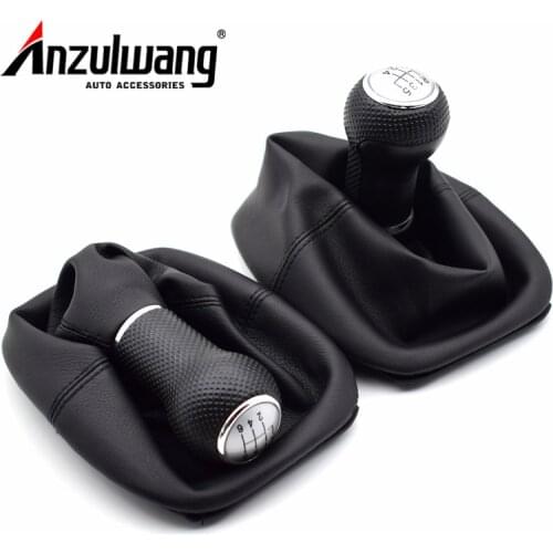 12mm Car Styling Gear Shift Knob Lever Stick Gaiter Boot Cover Collar For Volkswagen VW BORA GOlf 4 IV MK4 JETTA GTI 1999-2005