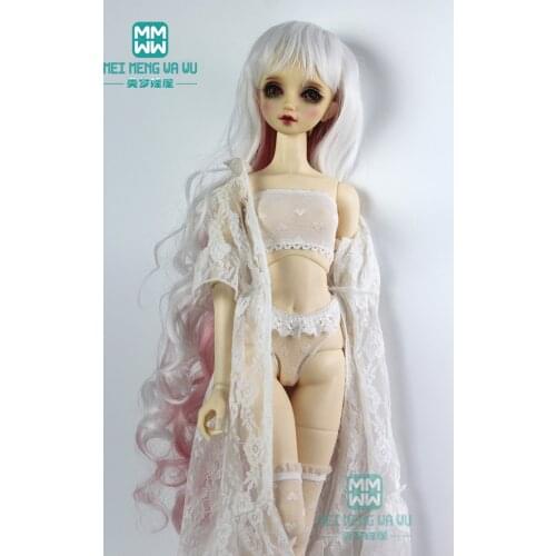 BJD accessories doll clothes for 58-60cm 1/3 BJD DD Doll dreamy four-piece underwear, briefs, stockings, lace outerwear