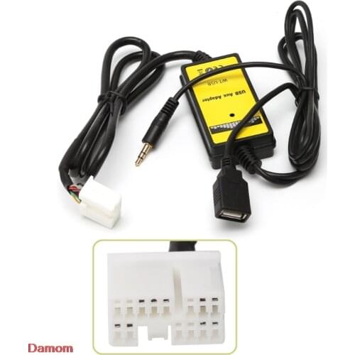 Car MP3 Audio Interface SD AUX USB Data Cable Adapter CD Changer For Honda Acura