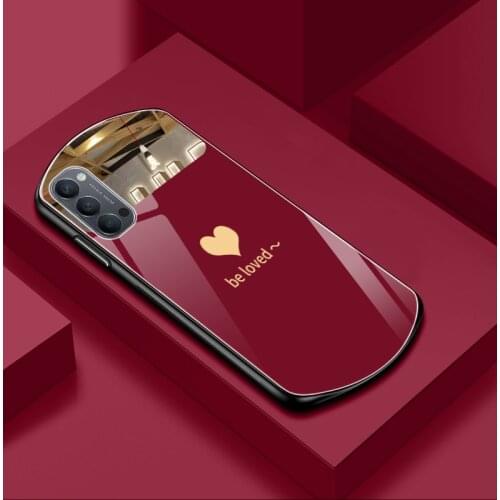 For OPPO A52 A72 A92 A92S A93 A55 Case Luxury Hard Tempered glass protective Back Cover Case For OPPO A5 A9 A53 2020 F9 Shell