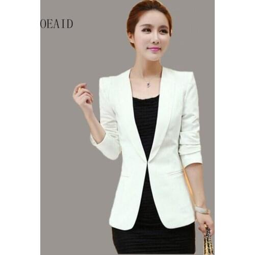 Black blazer women coat spring 2020 New female white blazers women jackets coats outerwear womens suits ladies coat jacket