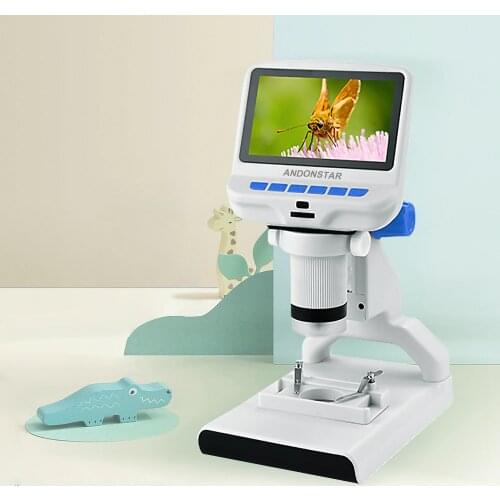Andonstar AD102 Digital Microscope Portable Plastic PC support DIY Kids Education Jewellery Miniature Observation