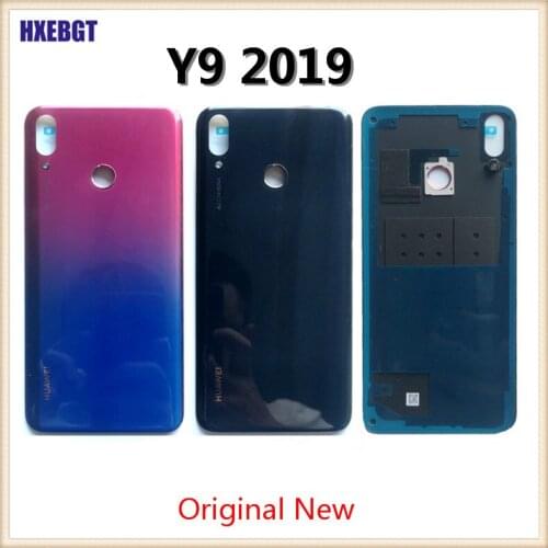 For Huawei Y9 2019 JKM-LX1 LX2 LX3 Original Back Cover Chassis Case Rear Battery Housing Door Back Chasis Replacement Parts