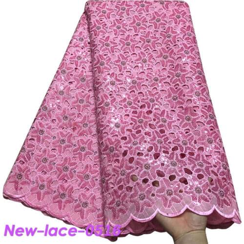 2019 5 yards exclusive African lace irregular embroidery french lace fabric sewing garment fabric with lots of sequins S001