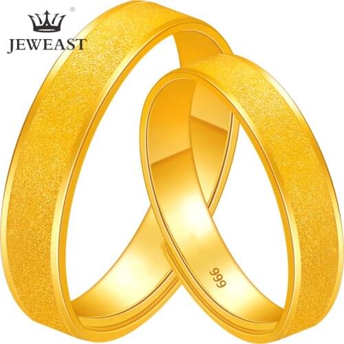 BTSS 24K Pure Gold Ring Real AU 999 Solid Gold Rings Good Shiny Beautiful Upscale Trendy Classic Fine Jewelry Hot Sell New 2020
