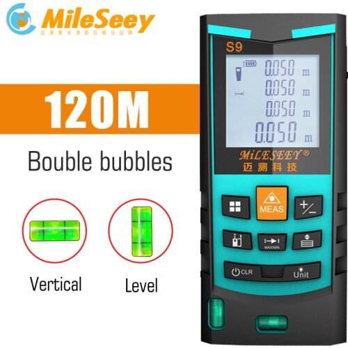 Mileseey Laser Rangefinder Digital Laser Distance Meter laser range finder tape distance measurer tool
