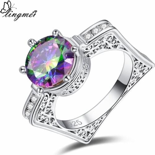 Lingmei Women's Silver Rings