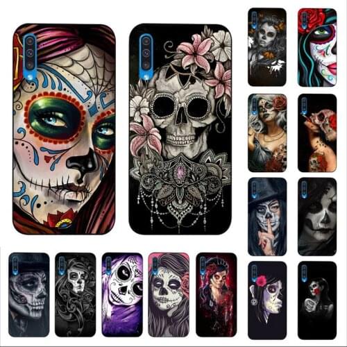 MaiYaCa Mexican Skull Girl Phone Case for Samsung A51 01 50 71 21S 70 10 31 40 30 20E 11 A7 2018