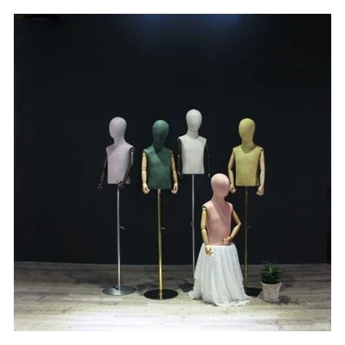 Half-length Window Display Childrens Model Shop Clothes Display Mannequin For Sale