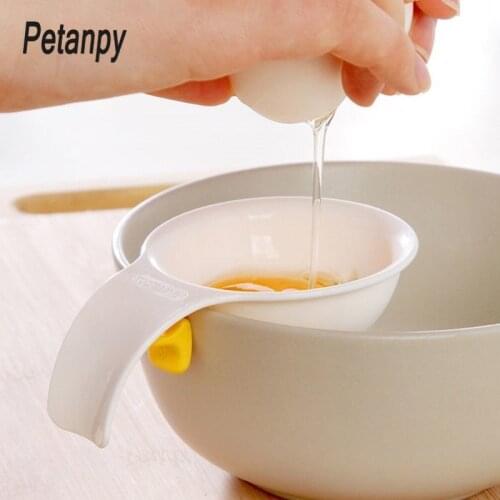 Mini Egg Yolk White Separator With Silicone Holder Egg Separator Tool kitchen Accessiories Yolk Separator Egg Tool