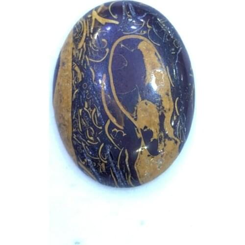 Wholesale 2pcs/lot Natura Rubber Stone bead cabochon 30x40mm Oval Gem stone Cabochon Pendant,Ring Face